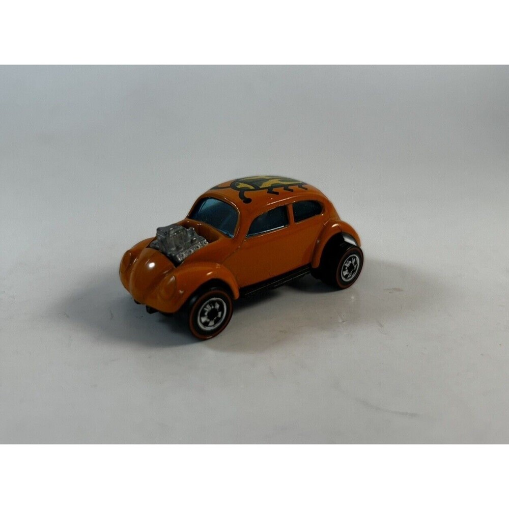 1980 Hot Wheels Redline Custom Volkswagen Orange Beetle GUC Ladybug Tampo